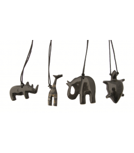  pendentif différents animaux en corne