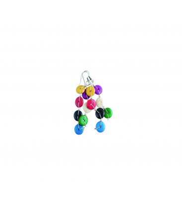 Boucles d'oreille Smarties os de chameau